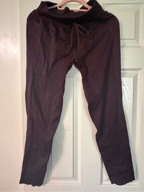 PINK Victoria's Secret Dark Brown Ribbed Jogger Pants